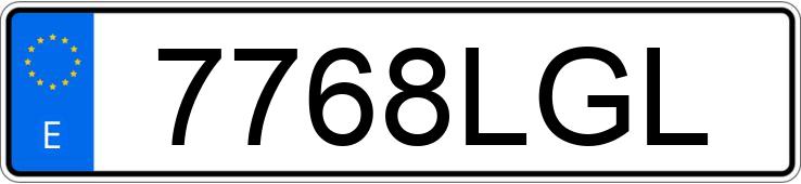 Numer rejestracyjny 7768LGL posiada BMW SERIE 1
