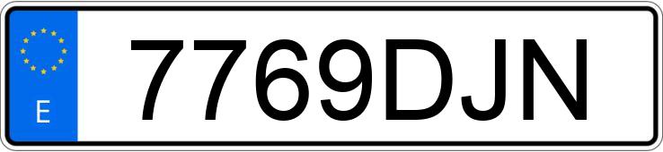 Numer rejestracyjny 7769DJN posiada PEUGEOT 206 Numer rejestracyjny 7769DJN posiada PEUGEOT 206