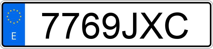 Numer rejestracyjny 7769JXC posiada FORD FOCUS