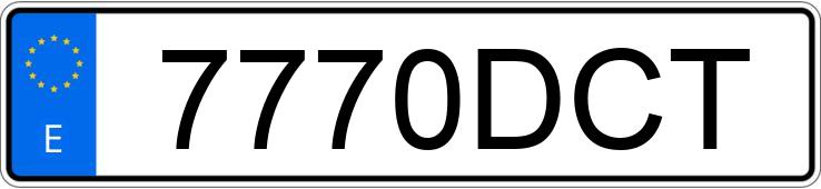 Numer rejestracyjny 7770DCT posiada SEAT LEON Numer rejestracyjny 7770DCT posiada SEAT LEON