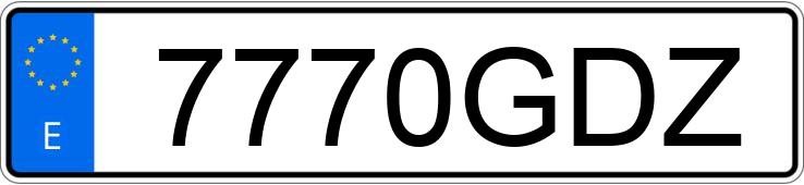 Numer rejestracyjny 7770GDZ posiada KIA CEED