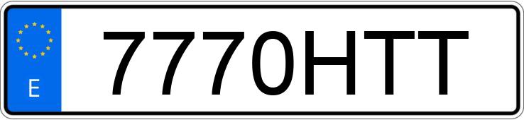 Numer rejestracyjny 7770HTT posiada NISSAN QASHQAI