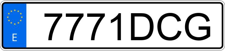 Numer rejestracyjny 7771DCG posiada BMW SERIE 3
