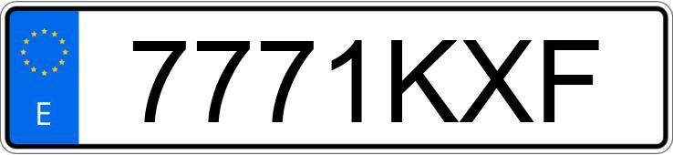 Numer rejestracyjny 7771KXF posiada BMW SERIE 1