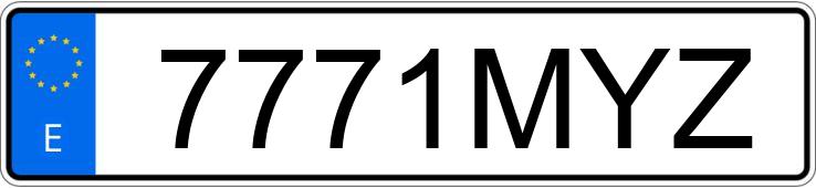 Numer rejestracyjny 7771MYZ posiada TOYOTA COROLLA