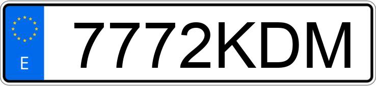 Numer rejestracyjny 7772KDM posiada SEAT ATECA Numer rejestracyjny 7772KDM posiada SEAT ATECA