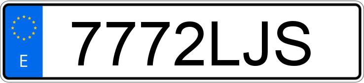 Numer rejestracyjny 7772LJS posiada TOYOTA PROACE CITY VERSO