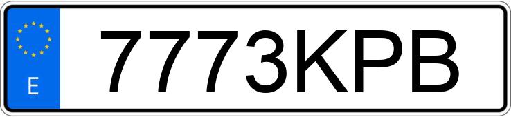 Numer rejestracyjny 7773KPB posiada RENAULT MEGANE