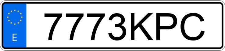 Numer rejestracyjny 7773KPC posiada OPEL ADAM