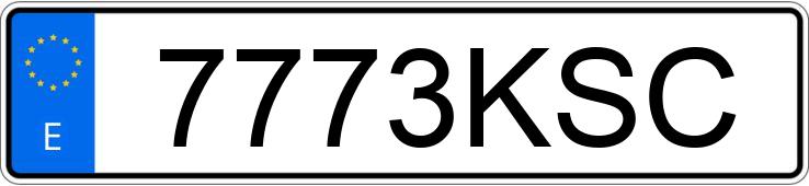 O número de registro 7773KSC tem MERCEDES E (213)