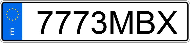 Numer rejestracyjny 7773MBX posiada DACIA DUSTER