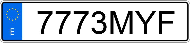 Numer rejestracyjny 7773MYF posiada MERCEDES A (176)