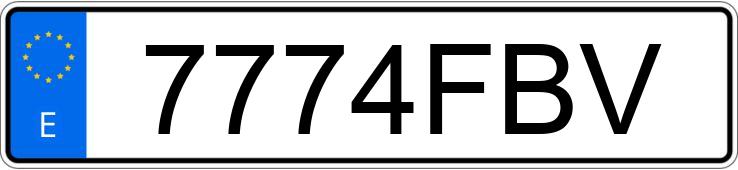 Numer rejestracyjny 7774FBV posiada TOYOTA AVENSIS Numer rejestracyjny 7774FBV posiada TOYOTA AVENSIS