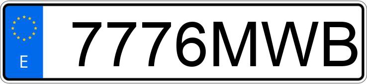 Numer rejestracyjny 7776MWB posiada HONDA XL 750