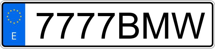 Numer rejestracyjny 7777BMW posiada RENAULT CLIO Numer rejestracyjny 7777BMW posiada RENAULT CLIO