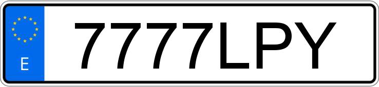Numer rejestracyjny 7777LPY posiada RENAULT CLIO