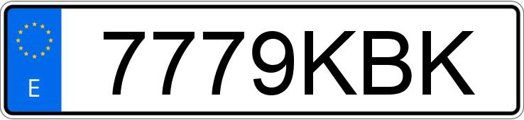 Numer rejestracyjny 7779KBK posiada FORD FOCUS