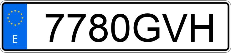 Numer rejestracyjny 7780GVH posiada BMW SERIE 3