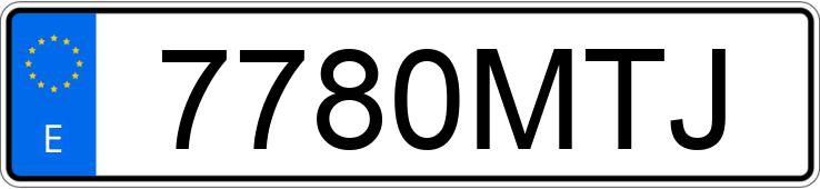 Numer rejestracyjny 7780MTJ posiada KIA PICANTO