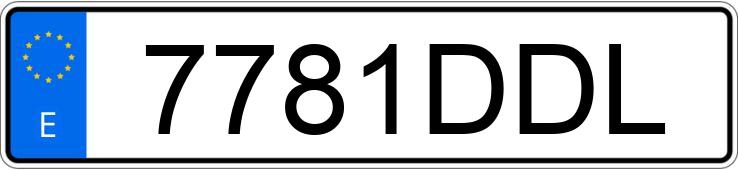 Numer rejestracyjny 7781DDL posiada BMW SERIE 3