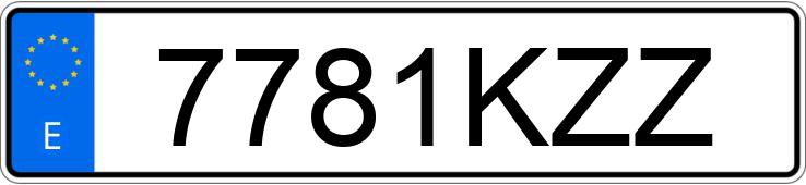 Numer rejestracyjny 7781KZZ posiada AUDI RS3