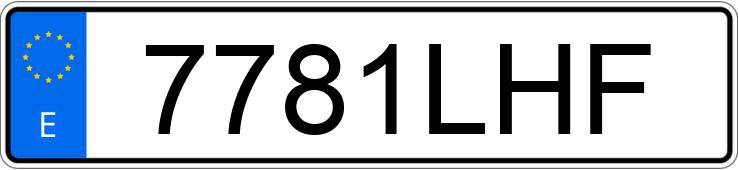 Numer rejestracyjny 7781LHF posiada SEAT LEON