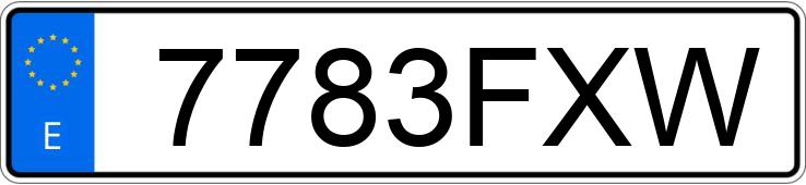 Numer rejestracyjny 7783FXW posiada OPEL ASTRA GTC