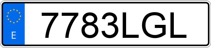Numer rejestracyjny 7783LGL posiada NISSAN NV 300