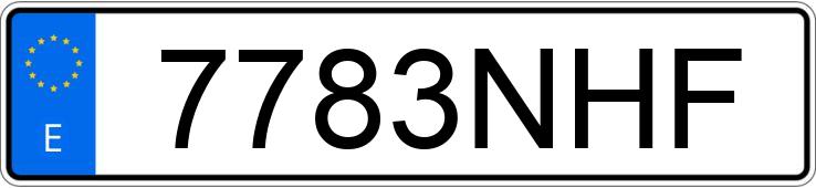 Numer rejestracyjny 7783NHF posiada MERCEDES VITO