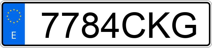 Numer rejestracyjny 7784CKG posiada BMW SERIE 3