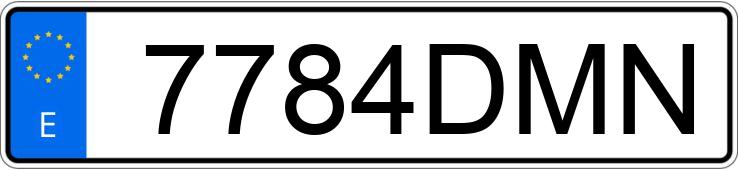 O número de registro 7784DMN tem SEAT ALTEA