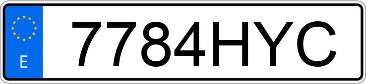 Numer rejestracyjny 7784HYC posiada PEUGEOT 308