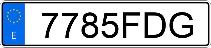 Numer rejestracyjny 7785FDG posiada SEAT ALTEA