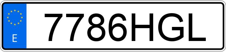 Numer rejestracyjny 7786HGL posiada BMW SERIE 5