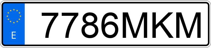 Numer rejestracyjny 7786MKM posiada BMW SERIE 3