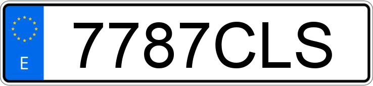 Numer rejestracyjny 7787CLS posiada BMW SERIE 3