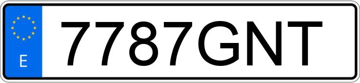 Numer rejestracyjny 7787GNT posiada BMW SERIE 1