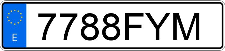 Numer rejestracyjny 7788FYM posiada CITROEN JUMPY