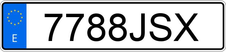 Numer rejestracyjny 7788JSX posiada NISSAN QASHQAI