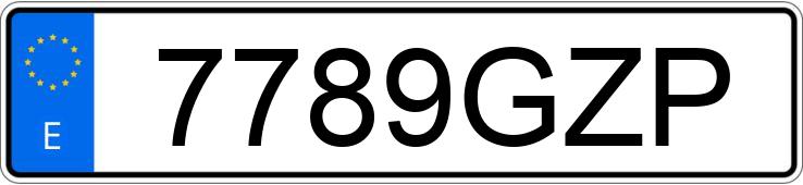 Numer rejestracyjny 7789GZP posiada ALFA ROMEO GIULIETTA