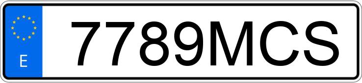 Numer rejestracyjny 7789MCS posiada AUDI Q2