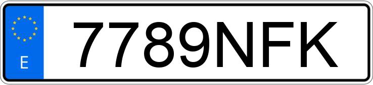 Numer rejestracyjny 7789NFK posiada MERCEDES GLC (253)