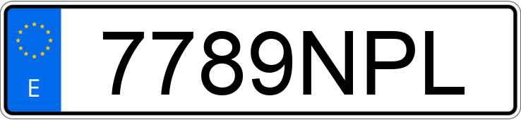 Registreringsnummer7789NPL har SEAT IBIZA