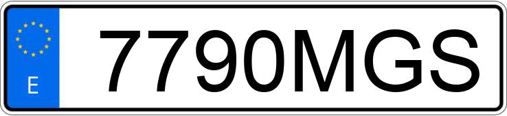 Il numero di registrazione 7790MGS ha RENAULT CLIO