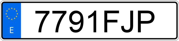 Numer rejestracyjny 7791FJP posiada DACIA LOGAN