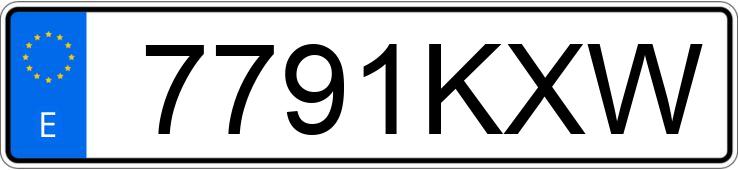 Numer rejestracyjny 7791KXW posiada PEUGEOT PARTNER