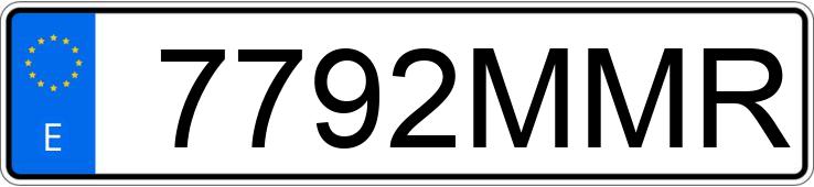 Numer rejestracyjny 7792MMR posiada MERCEDES CLE (236)