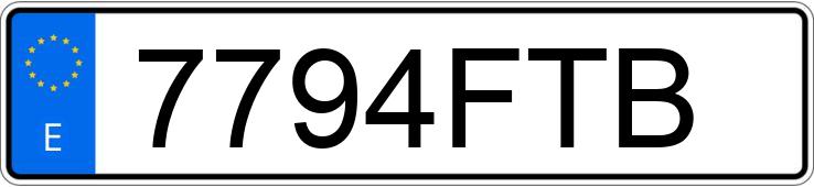 Numer rejestracyjny 7794FTB posiada AUDI A4 Numer rejestracyjny 7794FTB posiada AUDI A4