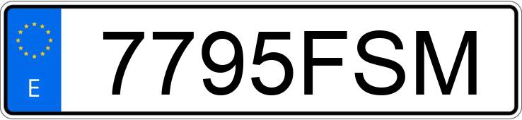 Numer rejestracyjny 7795FSM posiada AUDI A5