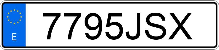 Numer rejestracyjny 7795JSX posiada MERCEDES A (176)